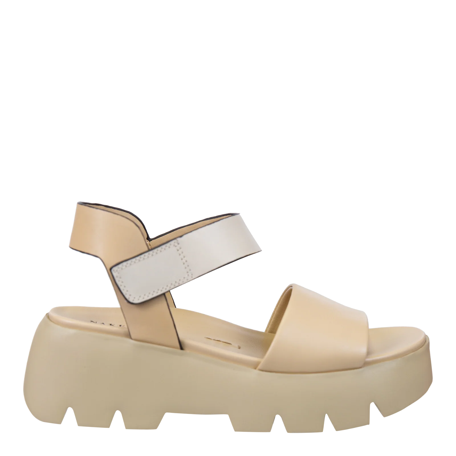 NAKED FEET - ALLOY in BEIGE Platform Sandals - Image 3