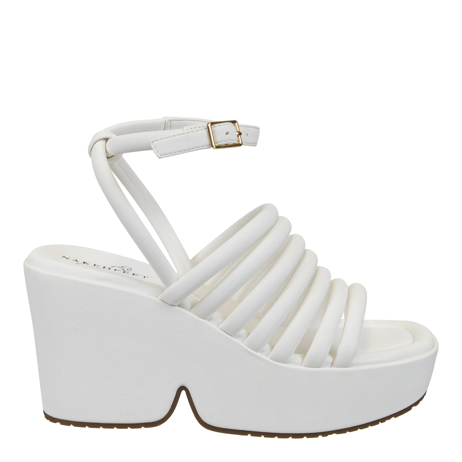 NAKED FEET - ANTIPODE in WHITE Heeled Sandals - Image 3
